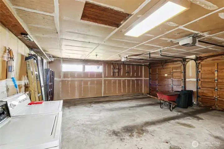 Spacious 2 car garage.