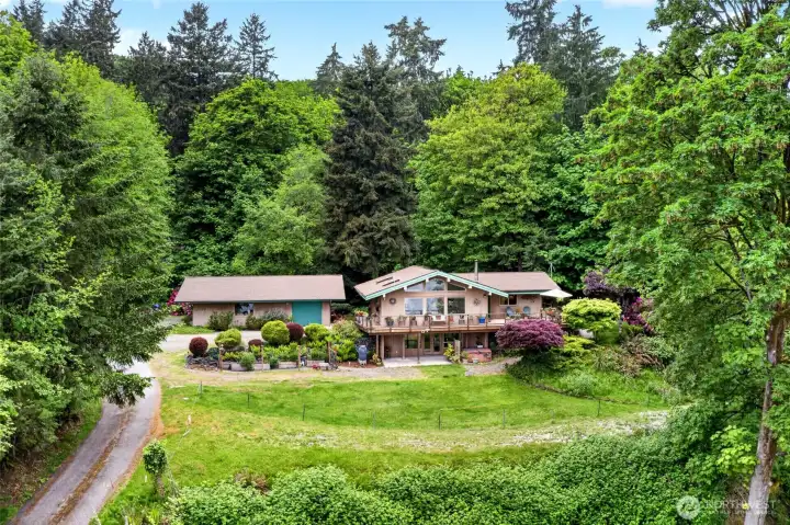 Completely private and surrounded by nature, this Lindal Cedar Home is truly something special.