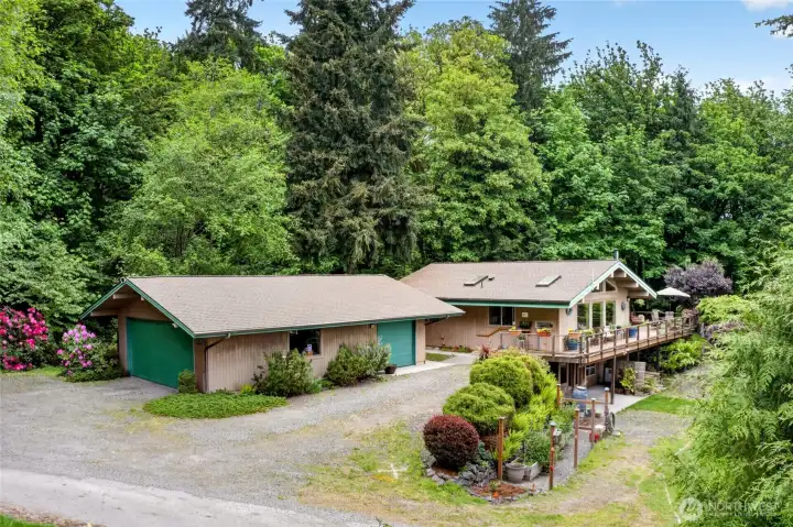 Plenty of parking in this huge detached garage!
