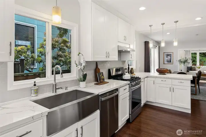 Modern Kitchen and appliances.