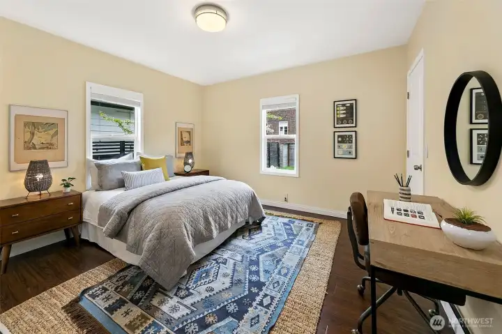The second bedroom includes en-suite bath