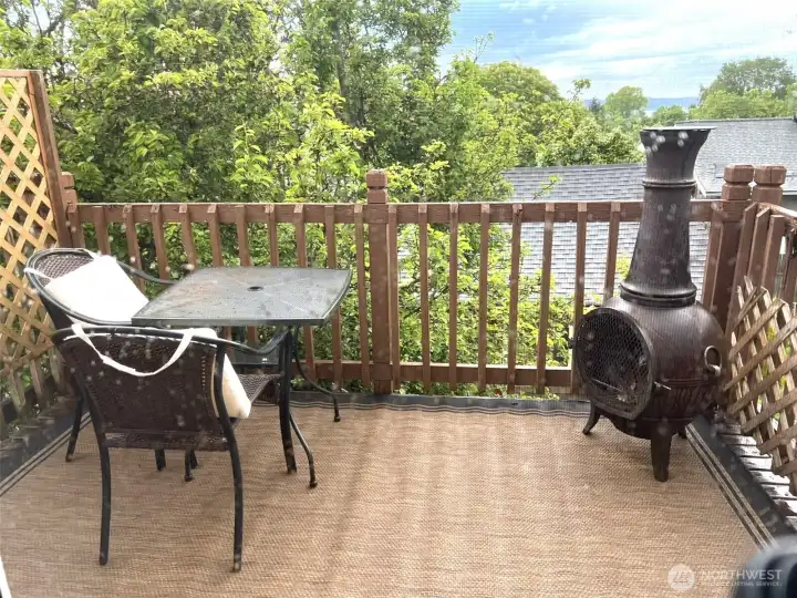 Private Deck off Upper Unit with Partial View Private Deck off Upper Unit with Partial View