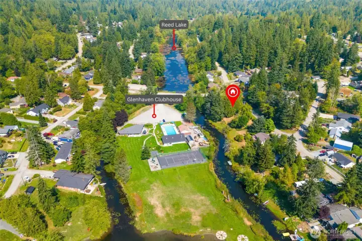 Just up the road from the pool!