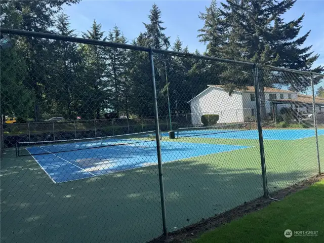 Not but not least, 2 full size tennis courts in the HOA.