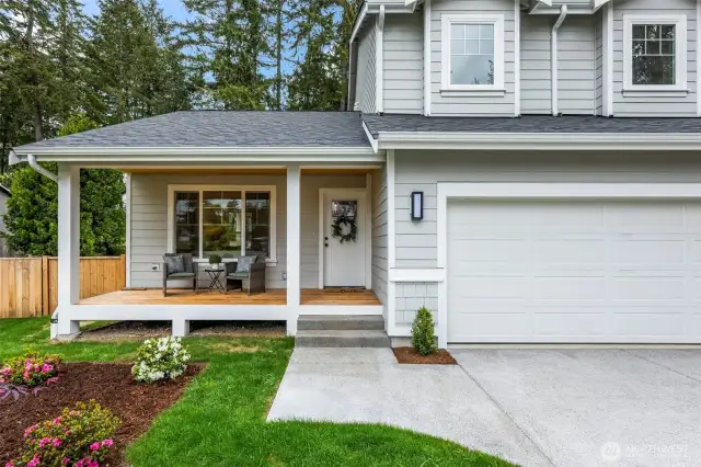 2 car attached garage