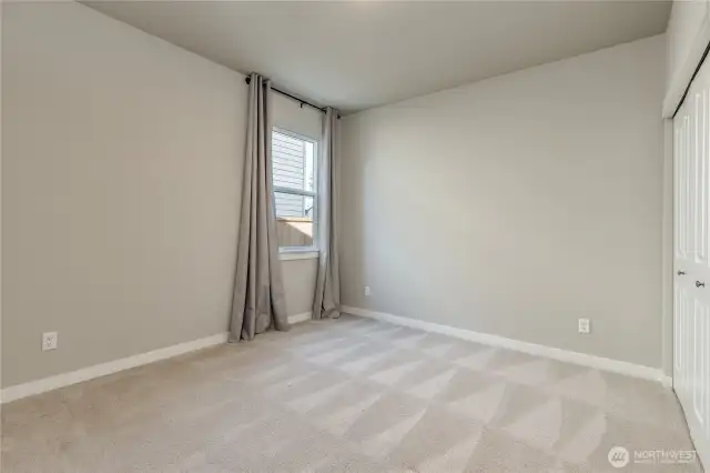 Large bedroom on the main floor, right next to a 3/4 bath