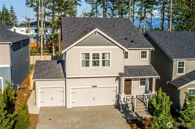 Home backs to a greenbelt for added privacy