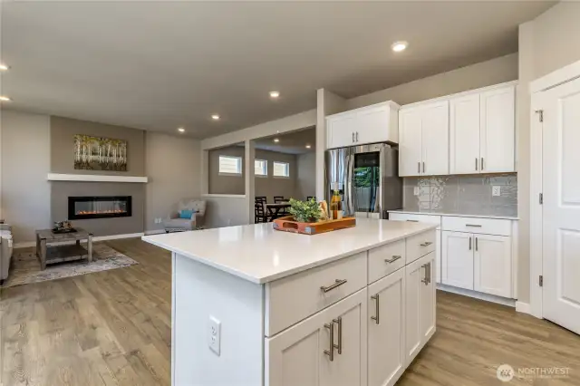 Open concept floor plan