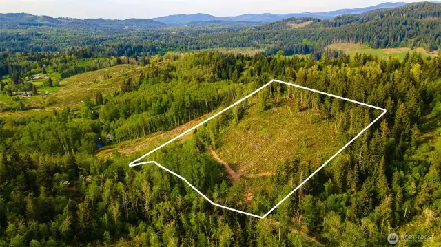 Over 9 acres for you to build your dream home!