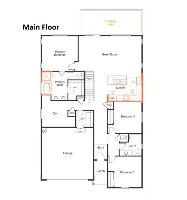 Main floor plan.