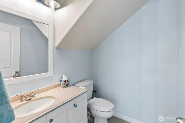 Lower half bath