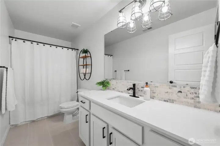 Main bathroom upstairs - remodeled