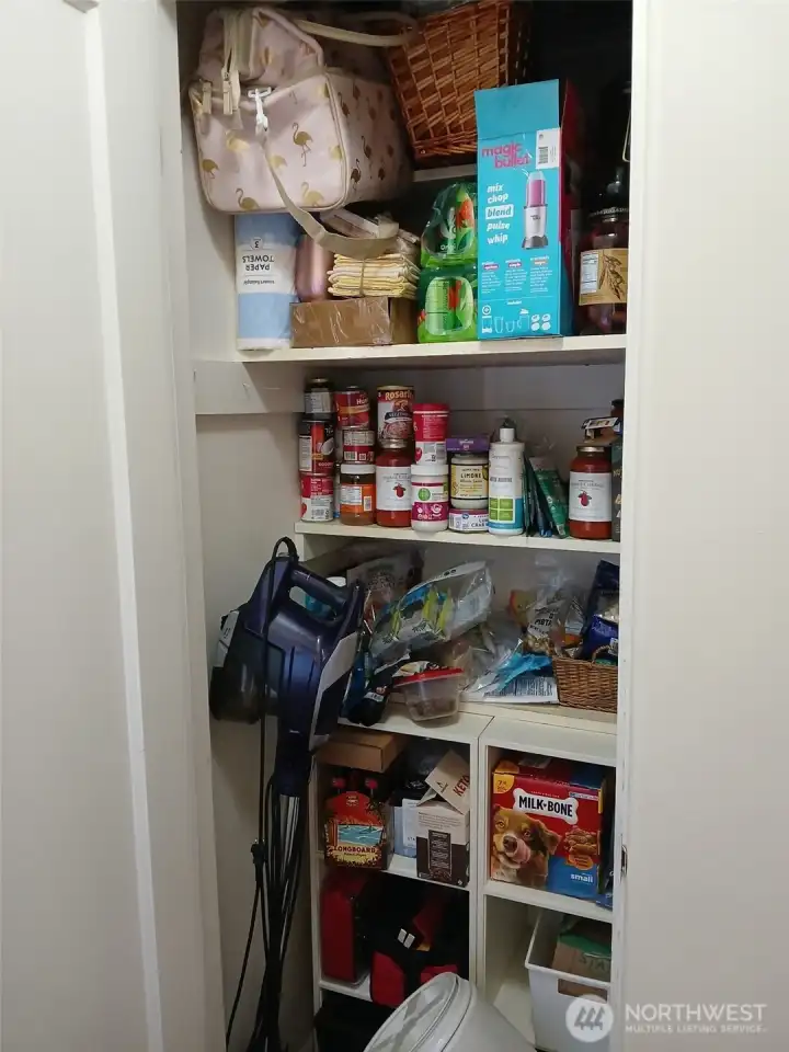Pantry/Storage closet off the kitchen