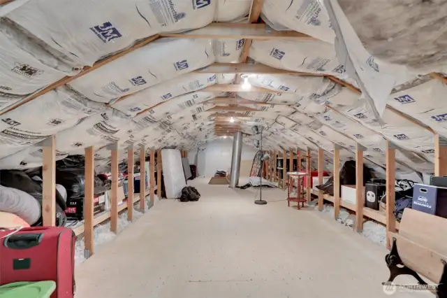 Currently used as storage you can refinish for a 4th bedroom.