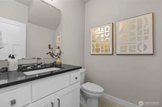 Main floor half bath