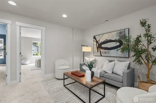 Upstairs den/flex space