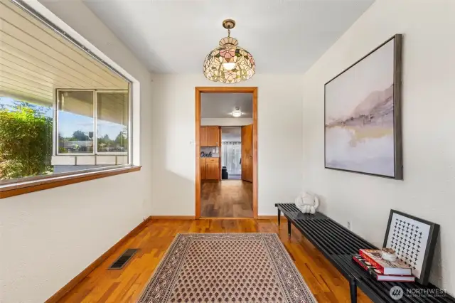 From the warm wood accents to the unique layout—this home oozes mid-century personality.