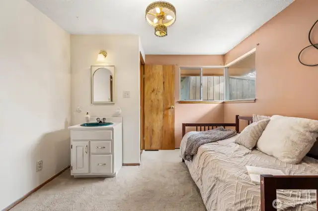 These in-room half baths are a rare find.