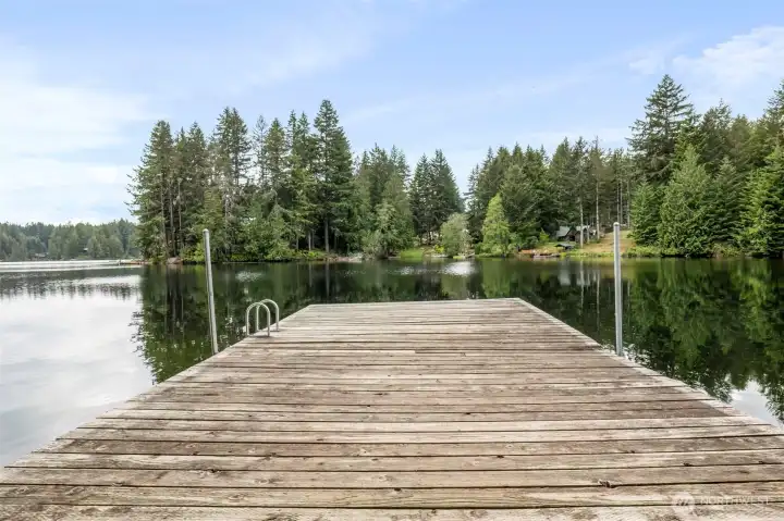 Private dock with access to the lake.