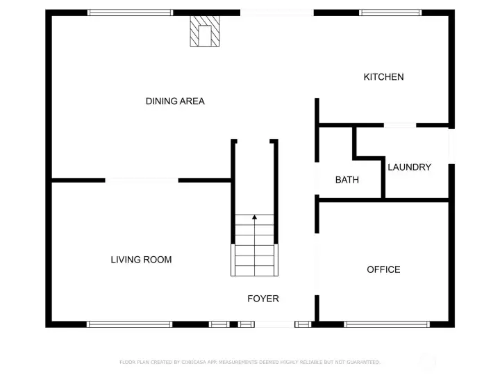 Main level floorplan.