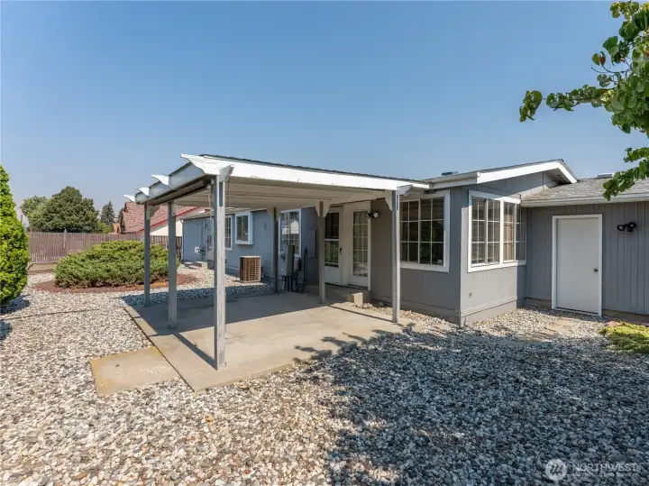 Private Covered Back Patio