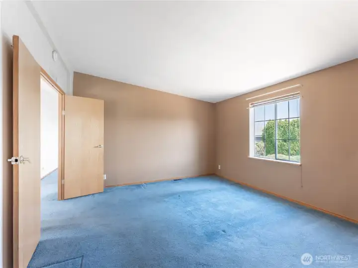 Primary Bedroom with French Doors.