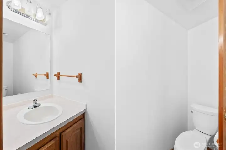 1/2 bath upstairs