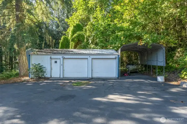 2 bay shop with RV parking