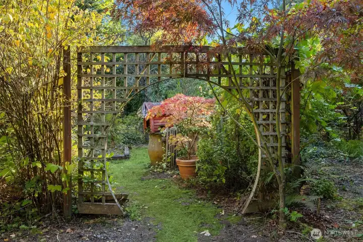 A once beautiful garden awaits your love and creativity.