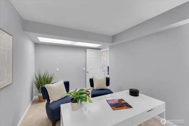 View of office looking towards door