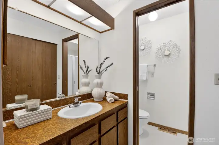 Bath w/Sink & Separate Shower