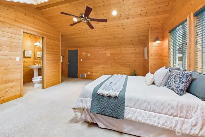 Another view of the second bedroom over the garage.