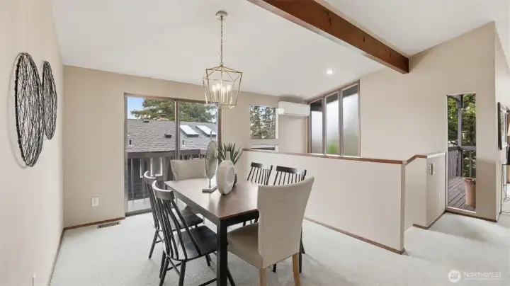 Dedicated dining room ideal for everyday meals or special occasions.