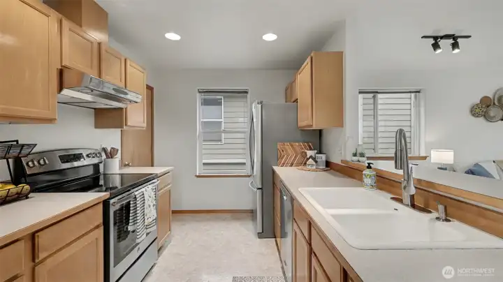 A practical and welcoming kitchen ready for your personal touch.