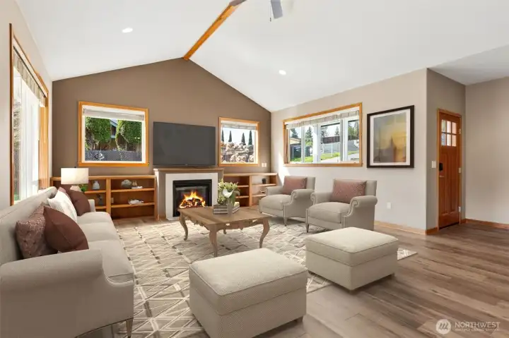 virtually staged front room