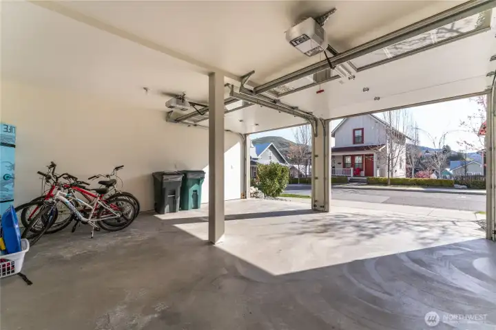 Full two car garage