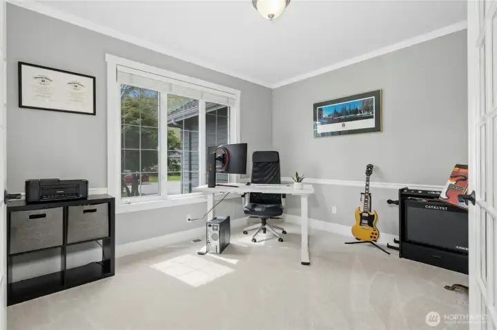Main Floor Office with new carpet