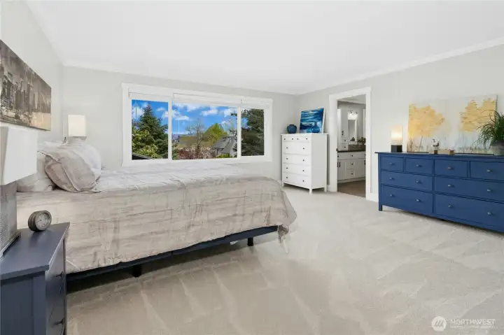 Primary Suite with brand new carpet including the entire Upper Level