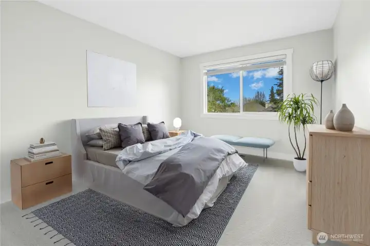 Virtually Staged Third Bedroom