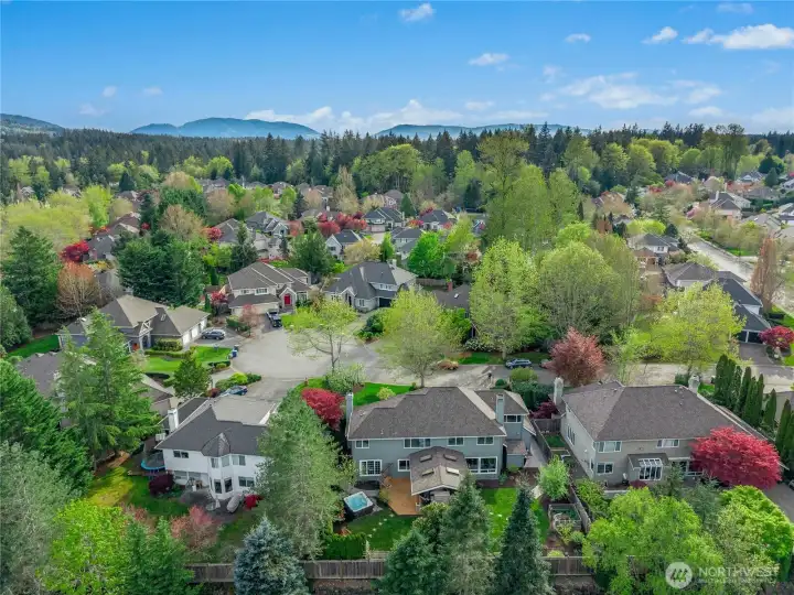 With Cascade Mountain Views