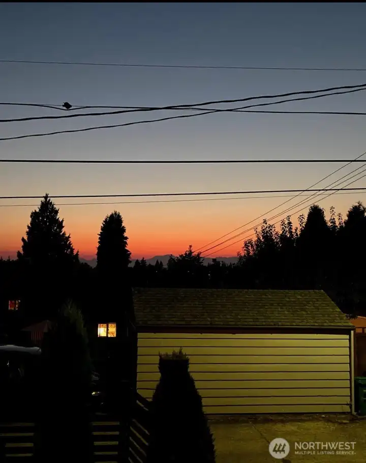 Beautiful sunsets from the deck.