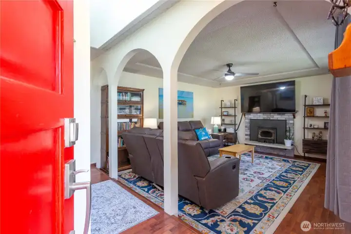 Entering thru front door into foyer area