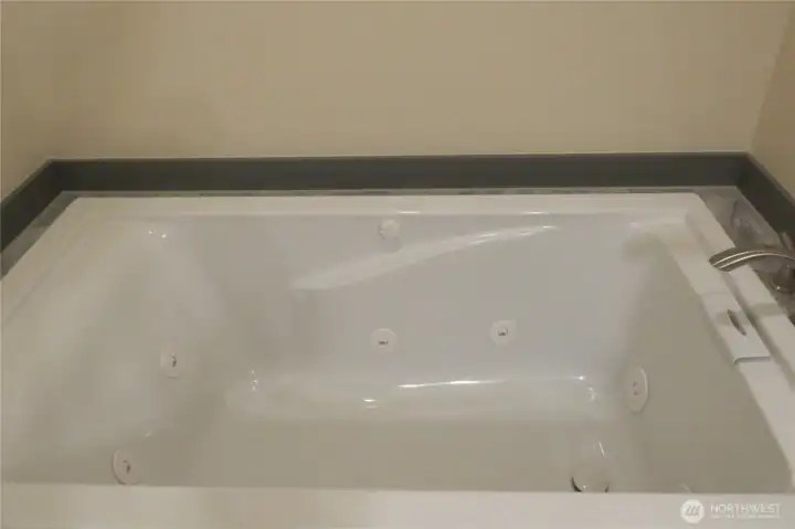 Or relax and take long bubble baths in the Jacuzzi tub! Or relax and take long bubble baths in the Jacuzzi tub!