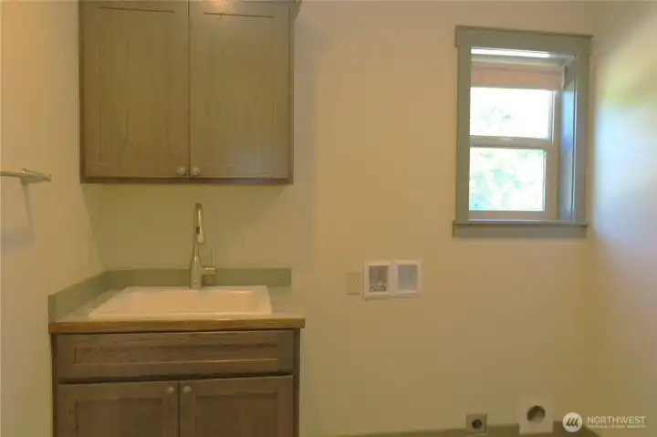 Downstairs is the laundry with soaking tub! Downstairs is the laundry with soaking tub!