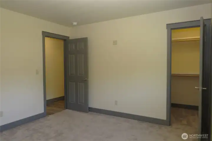 View of the guest room towards the hallway showing the walk-in closet! View of the guest room towards the hallway showing the walk-in closet!
