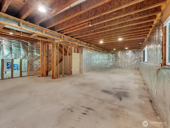 Unfinished basement
