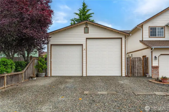 Detached garage with RV parking! Detached garage with RV parking!