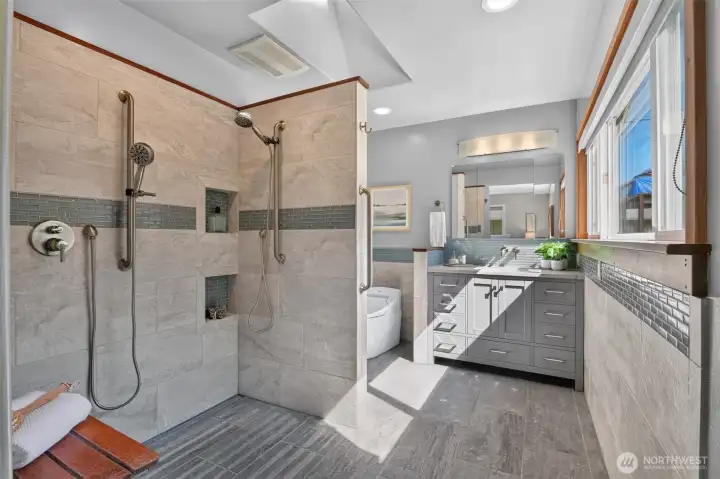 Primary bathroom Primary bathroom