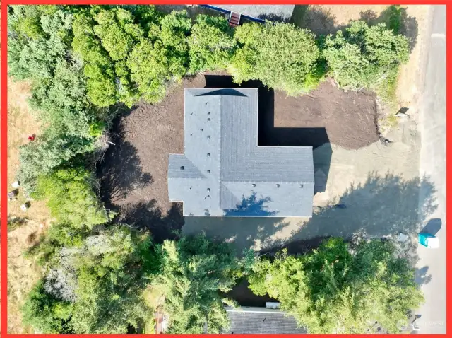 7,383 sf parcel. Vegetation left for your privacy.