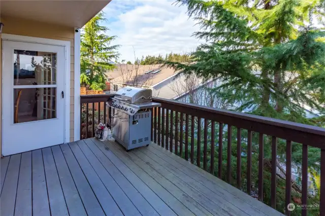 spacious deck